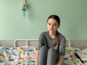 Алина Ковалева в больнице с обострением муковисцидоза