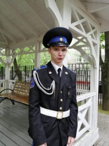 Филипп Волков в кадетской форме